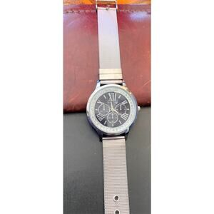 Women's 36mm Silver Tone Jessica Carlyle Watch, Crystal Accents, Mesh Band